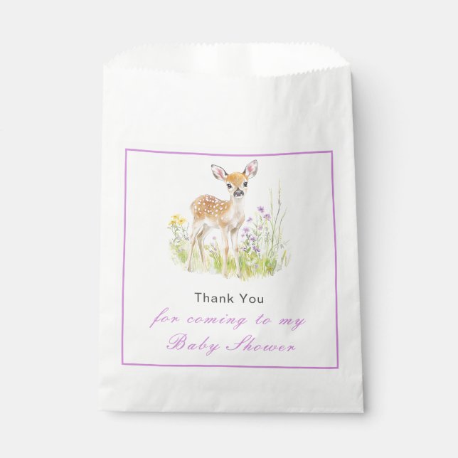 Spring Deer Baby Shower  Favour Bag (Front)