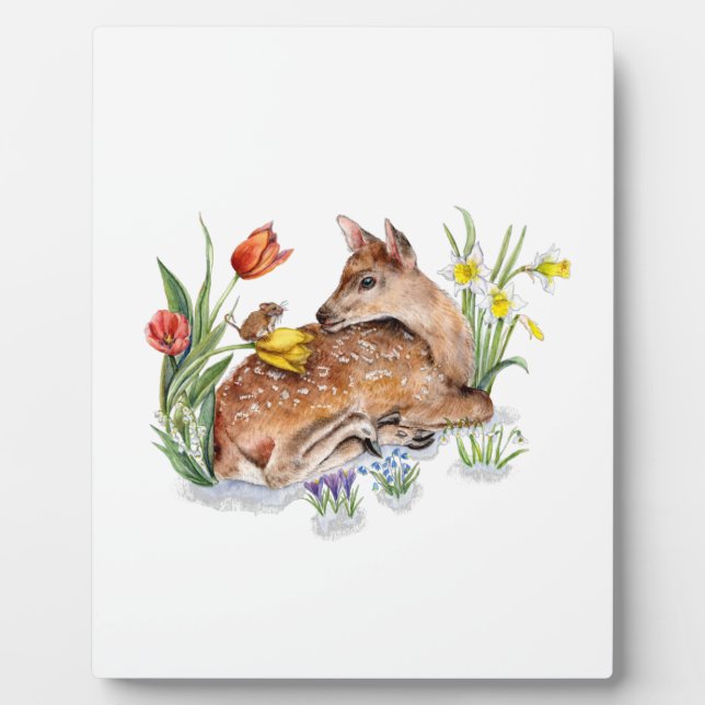 Spring Deer Plaque (Front)