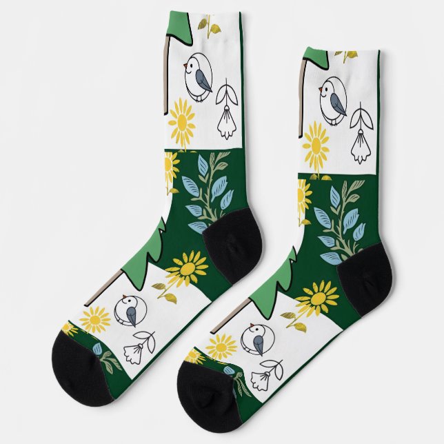 Spring design women's socks  (Left)