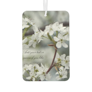 Spring dogwood  custom text car air freshener
