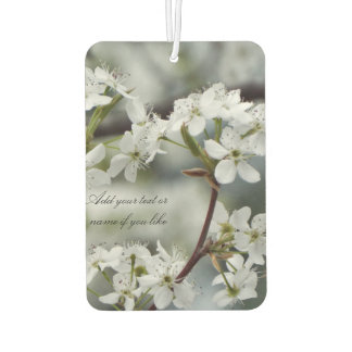 Spring dogwood custom text car air freshener
