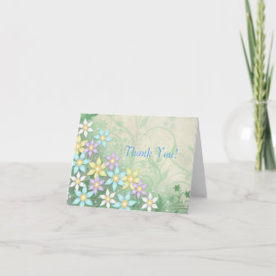 Spring Dream Flower Floral Thank You Card