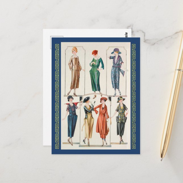 Spring Dresses. (1920)  Postcard (Front/Back In Situ)