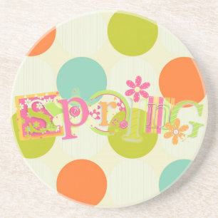 Spring Drink Sandstone Coaster