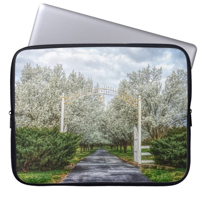 Spring Drive Home Laptop Sleeve (Front)