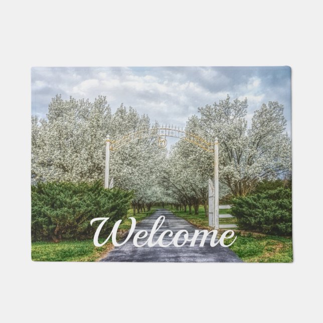 Spring Drive Home Welcome Doormat (Front)