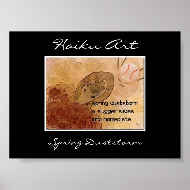 Spring Duststorm Haiku Art Print (Front)