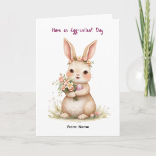 Spring Easter Bunny Design Card