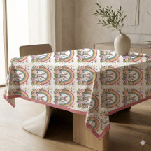 Spring Easter Bunny Rainbow Art Wildflowers Meadow