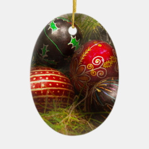 Spring - Easter - Easter Eggs Ceramic Ornament