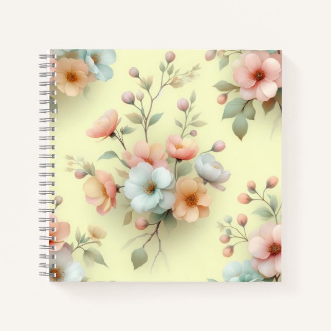 Spring Easter Flowers Notebook (Front)