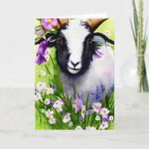 Spring Easter Goat Kid Watercolor All Occasions
