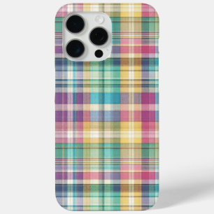 Spring/Easter pastel plaid/tartan  iPhone 15 Pro Max Case