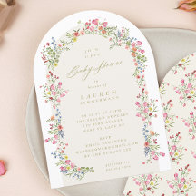 Spring Elegant Dainty Floral Arch Baby Shower