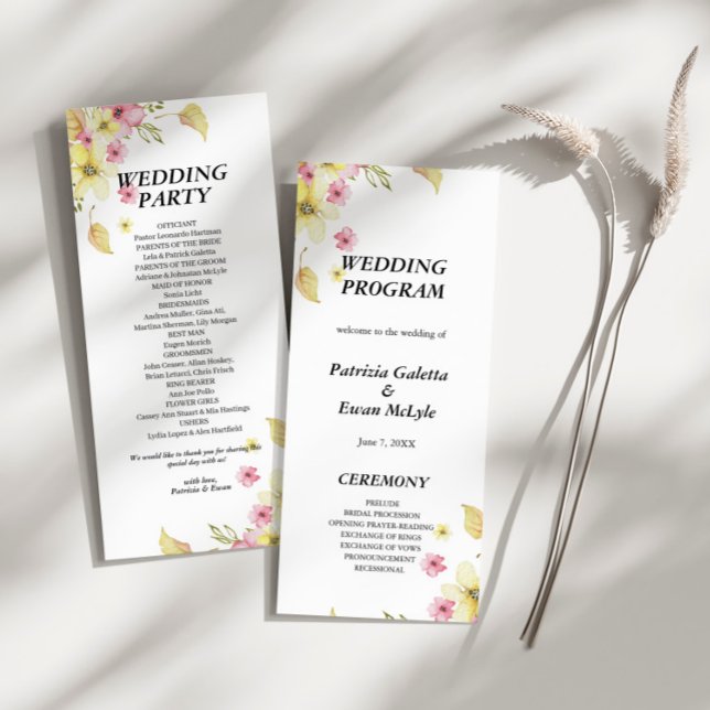 Spring Elegant floral Wedding Flat program  (Creator Uploaded)