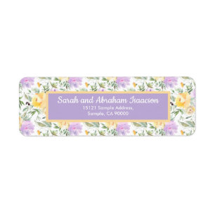 Spring Elegant Flowers Return Address Labels