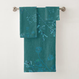 SPRING EMERALD GREEN BATHROOM TOWEL SET