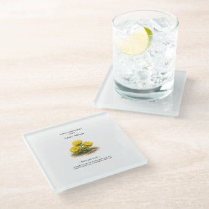 Spring Ephemerals of Japan – Amur Adonis Glass Coaster
