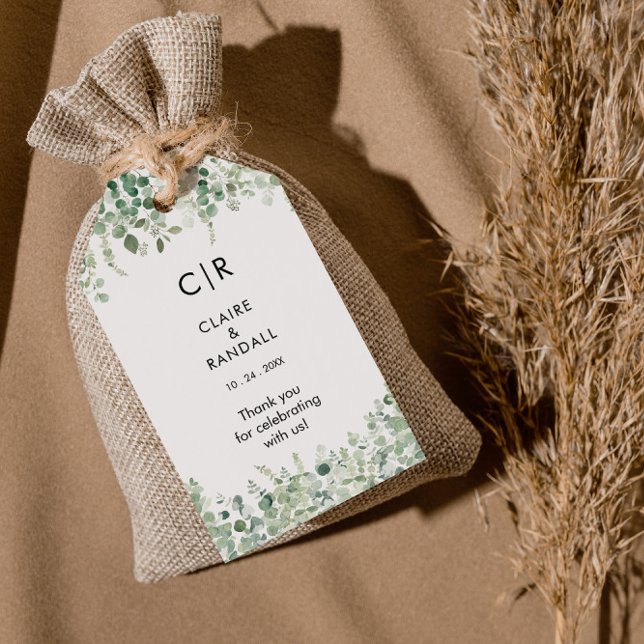 Spring Eucalyptus Greenery Wedding Gift Tags (Creator Uploaded)