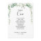 Spring Eucalyptus Table Number 1 Seating Chart