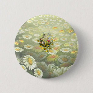 Spring fairies 6 cm round badge