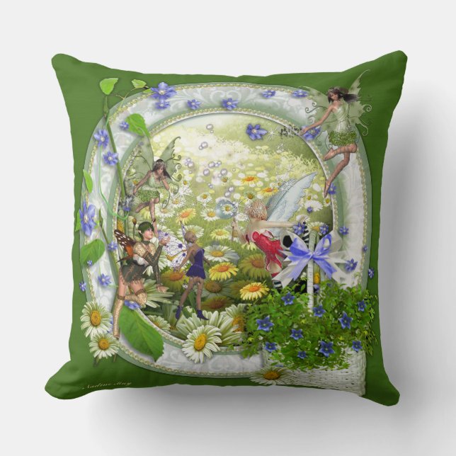 Spring fairies cushion (Front)