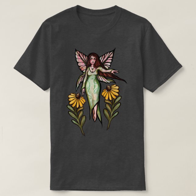 Spring Fairy Art Springtime Daisy  T-Shirt (Design Front)