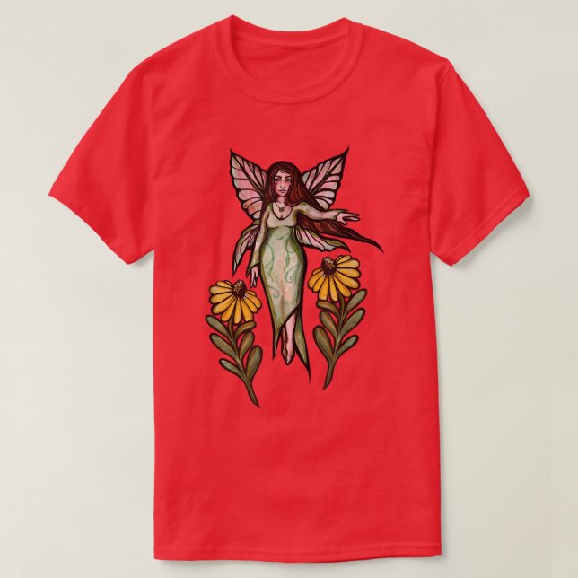 Spring Fairy Art Springtime Daisy  T-Shirt (Design Front)