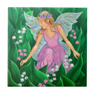 Spring Fairy Ceramic Tile