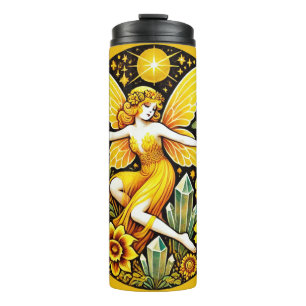 Spring Fairy Flower Floral Nature Fairies Thermal Tumbler