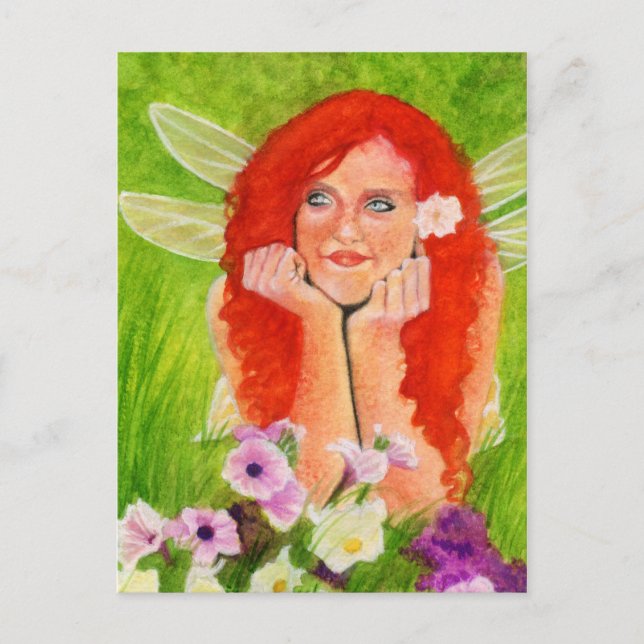 Spring fairy flower Postcard (Front)