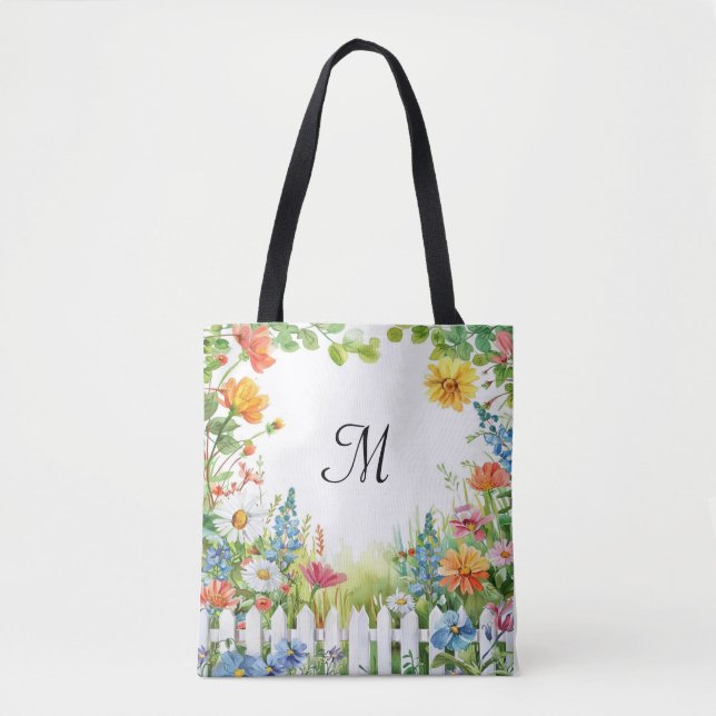 Spring Fairy Garden Customised Tote Bag (Front)