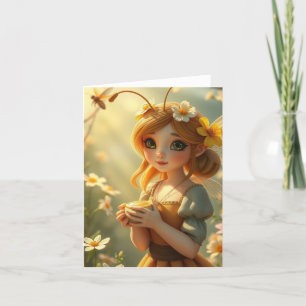 Spring Fairy Portrait Card