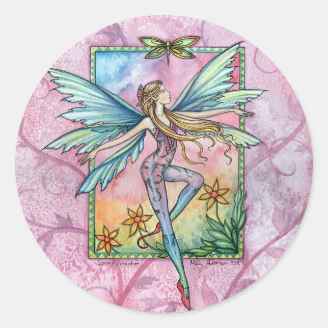 Spring Fairy Stickers by Molly Harrison (Front)