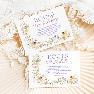 Spring Fairy Wildflower Meadow Books for Baby Girl Enclosure Card