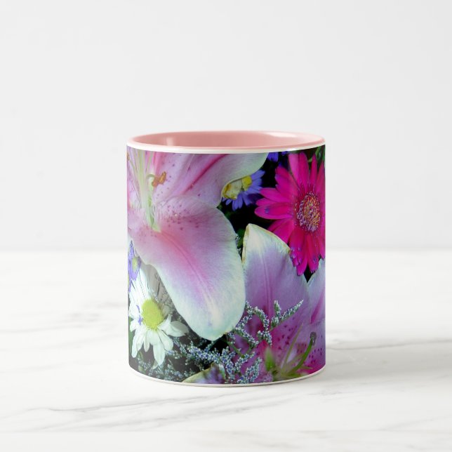 Spring Fancy 2 Two-Tone Coffee Mug (Center)
