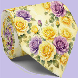 Spring Fashion Wedding & Event Floral Necktie