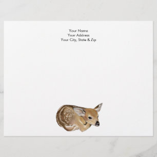 Spring Fawn Custom Letterhead
