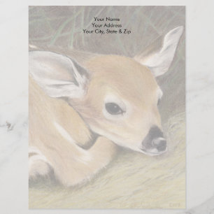 Spring Fawn Custom Letterhead