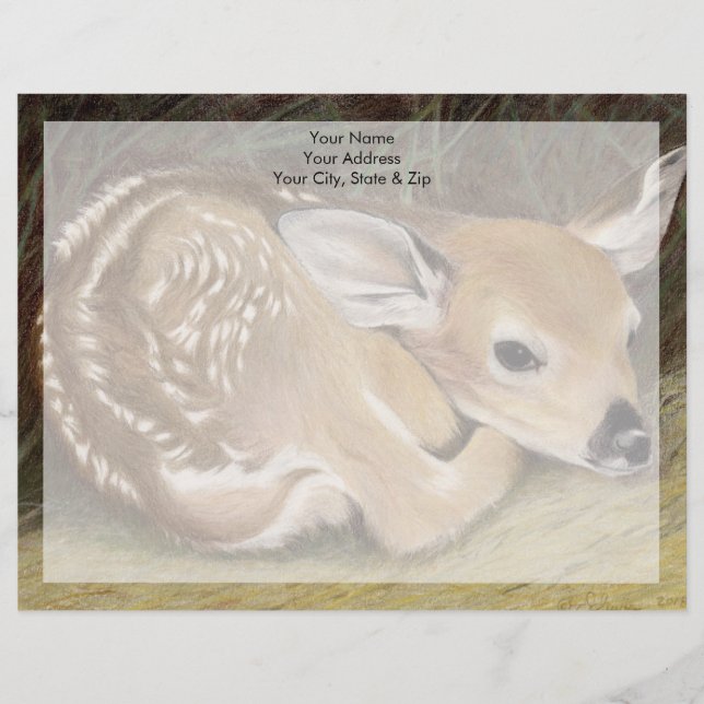 Spring Fawn Custom Letterhead (Front)