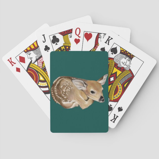 Spring Fawn Playing Cards (Back)