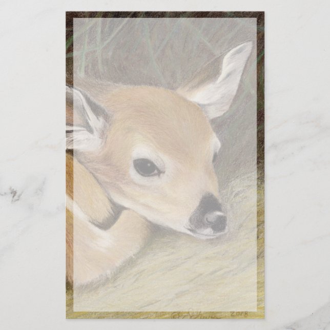 Spring Fawn Stationery (Front)