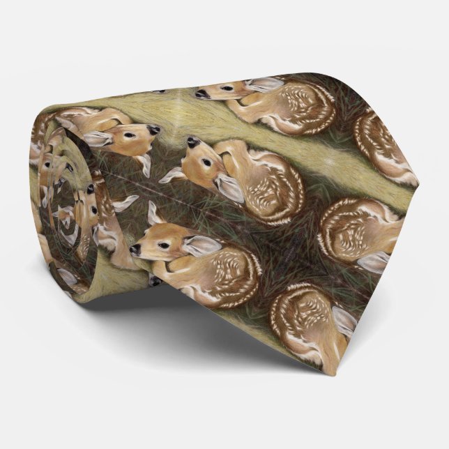 Spring Fawn Tie (Rolled)