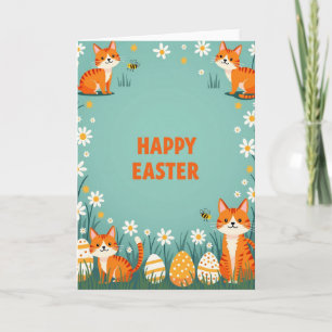 Spring Felines Fun Day Card