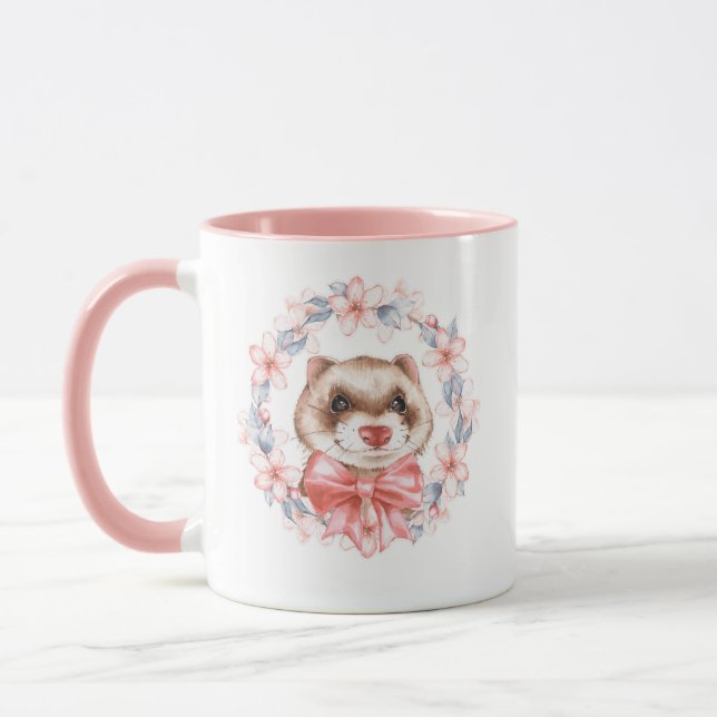 Spring Ferret Mug (Left)
