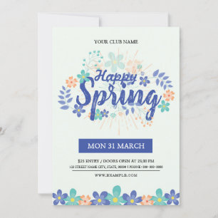 Spring Festival Flyer Invitation