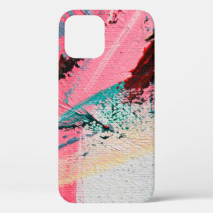 Spring Festival. Multicolored texture painting. Ab iPhone 12 Case
