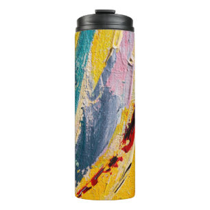 Spring Festival. Multicolored texture painting. Ab Thermal Tumbler