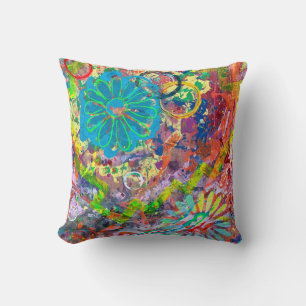 Spring Fever 2 16 x 16 Cotton Throw Pillow