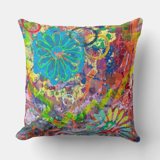 Spring Fever 2 20 x 20 Cotton Throw Pillow (Front)